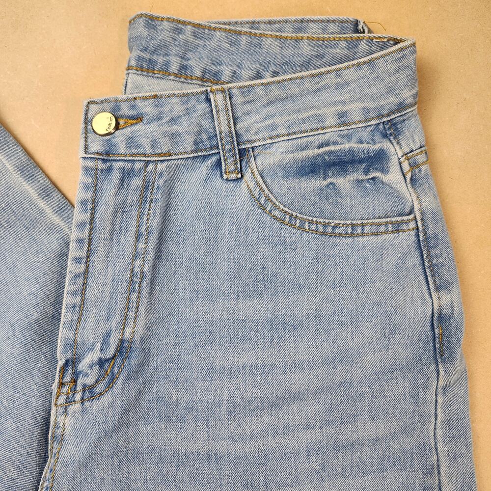 Shein Distressed Boyfriend Jeans Size Large 10/12 - Picture 6 of 12